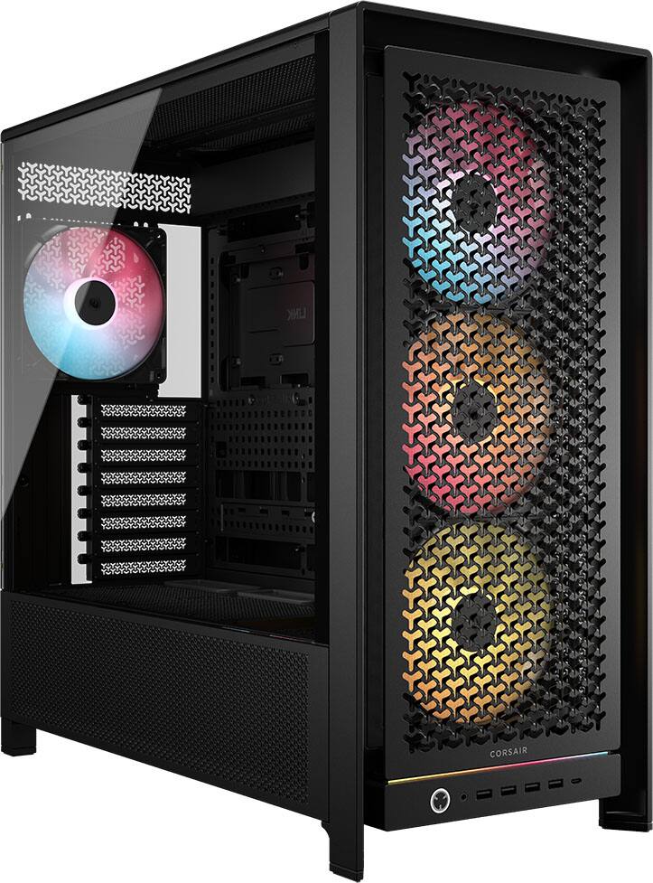 CORSAIR - 5000D RS ARGB Mid-Tower Modular PC Case - Black