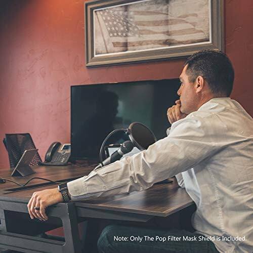 Note: Only The Pop Filter Mask Shield is Included.