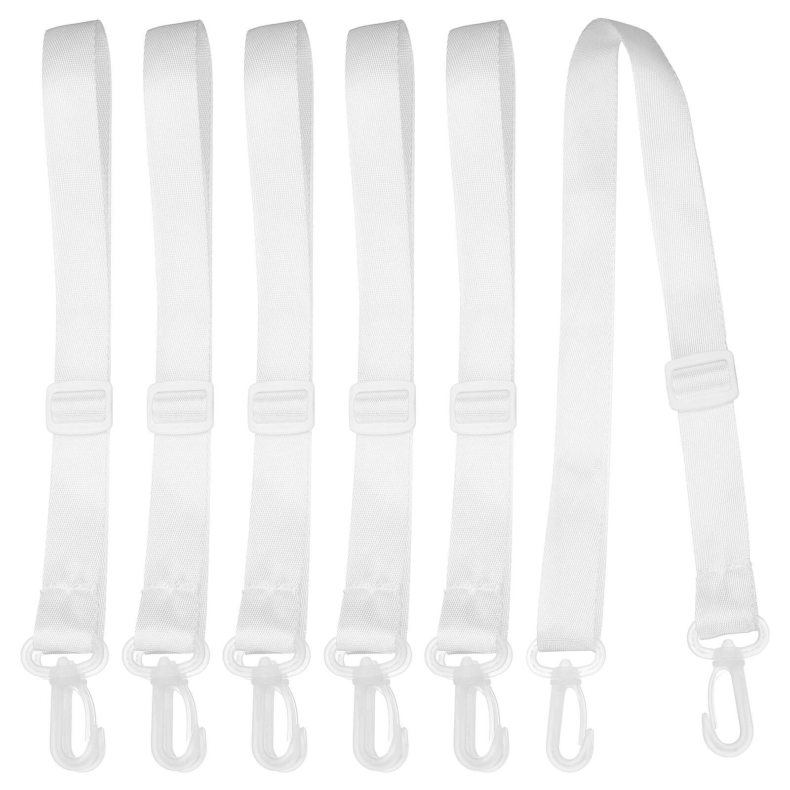 Front. Unique Bargains - 6pcs Water Bottle Holder Lanyard, Adjustable Crossbody Sling Strap for Outdoor Hiking - White.