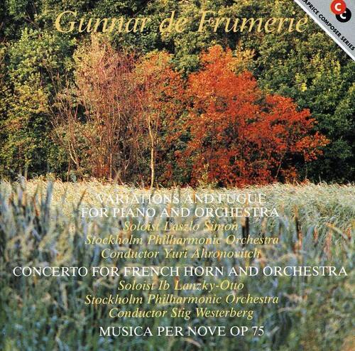 Stockholm Philharmonic Orchestra - Variations & Fugue for Piano & Orchestra   - COMPACT DISCS [CD]
