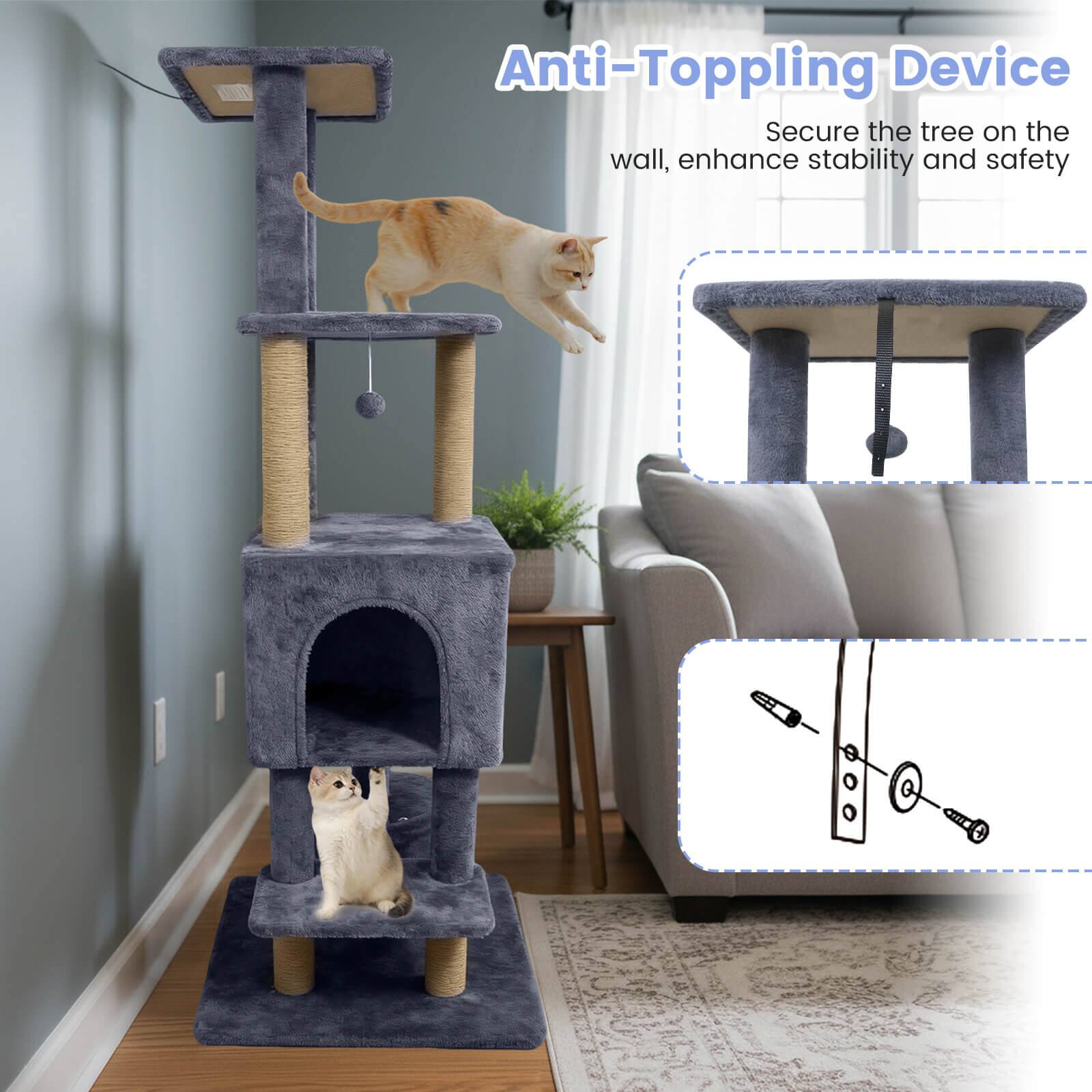 Anti-Topping Device  
Secure the tree on the wall, enhance stability and safety