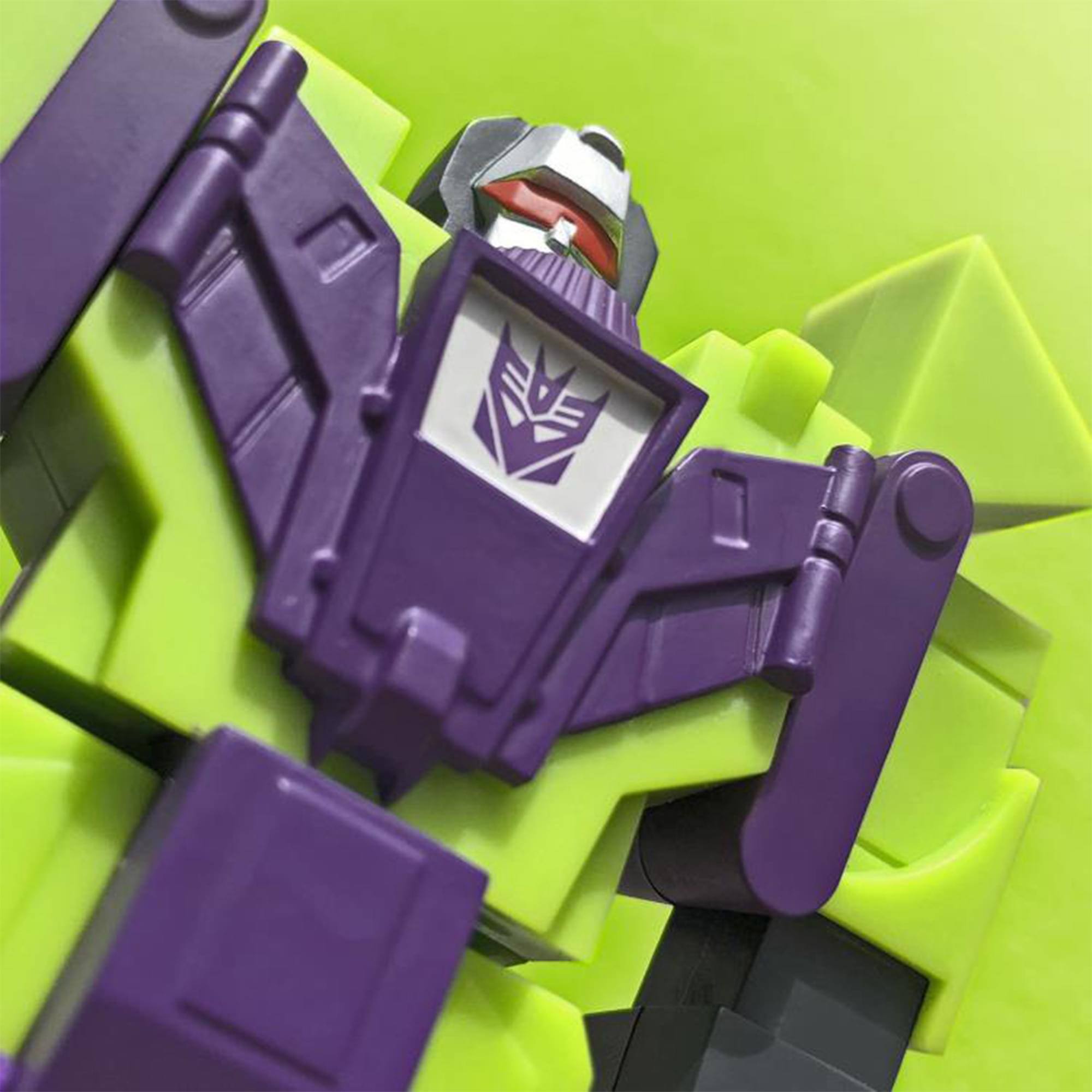 Alt View 2. Super7 - Transformers Super7 6 Inch ReAction Figure | Evil Decepticon Devastator - Green.