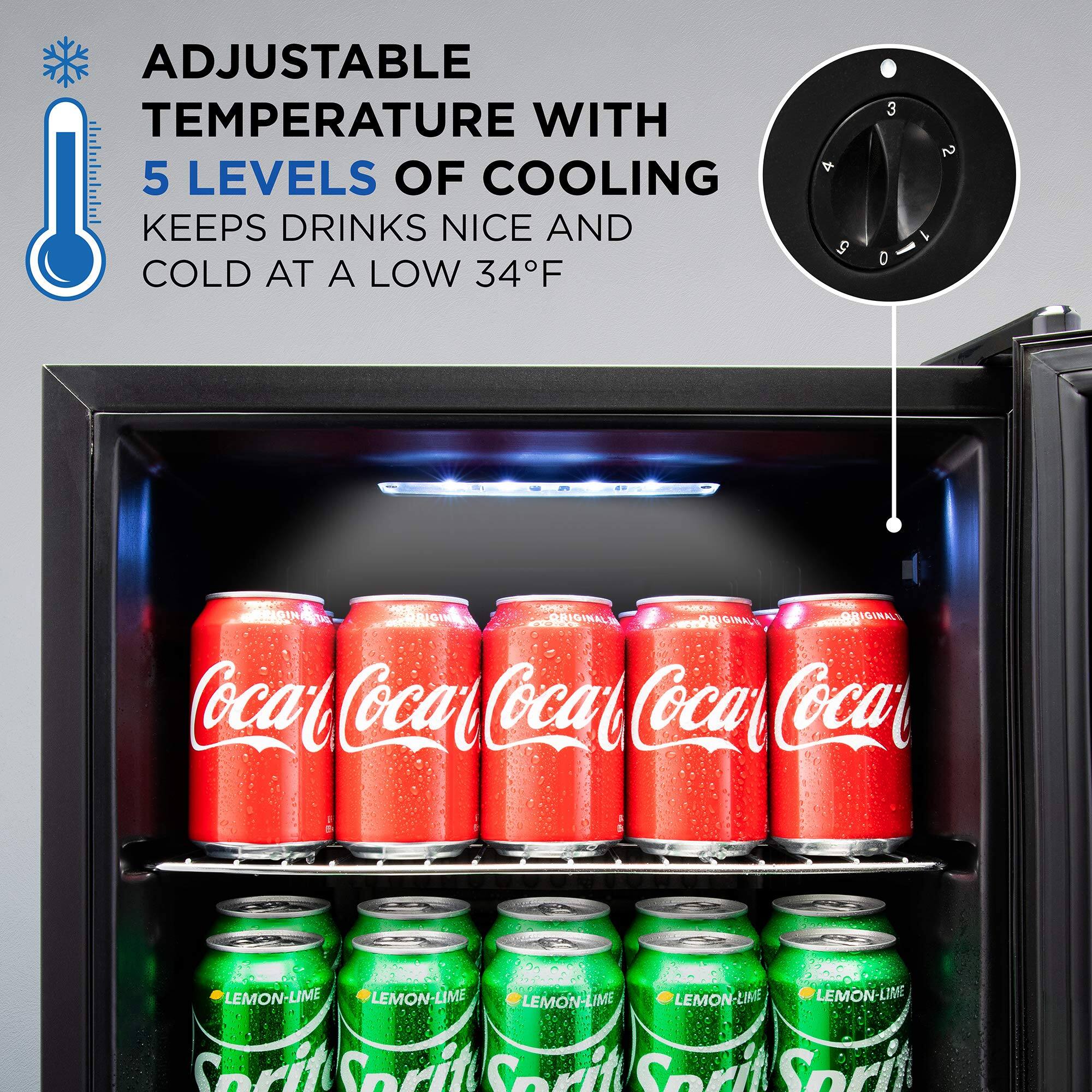 ADJUSTABLE TEMPERATURE WITH 5 LEVELS OF COOLING KEEPS DRINKS NICE AND COLD AT A LOW 34°F

Coca-Cola Coca-Cola Coca-Cola Coca-Cola

LEMON-LIME Sprite Sprite Sprite Sprite Sprite