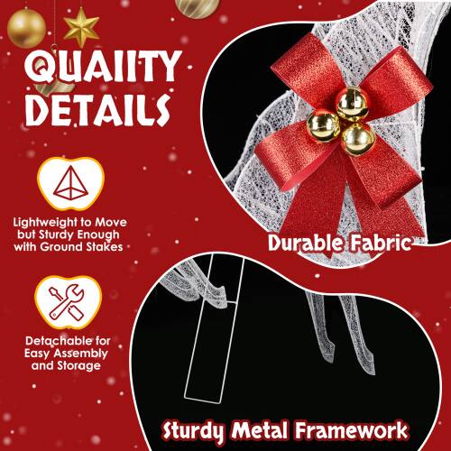 **QUALITY DETAILS**

- Lightweight to Move but Sturdy Enough with Ground Stakes
- Durable Fabric
- Detachable for Easy Assembly and Storage
- Sturdy Metal Framework