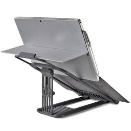 HongFei - Surface PRO Stand: Lift Your Surface with Keyboard Attached - Reduce Neck Pain, Improve Camera Angle, Portable - Black