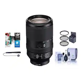 Bundle - Sony - FE 70-300mm f/4.5-5.6 G OSS E-Mount Lens W/Free Accessory