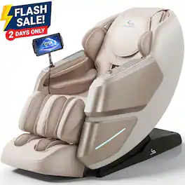 MassaMax - MT339 4D Massage Chair,with OTA Cloud Tech,Body Scan,Auto Extended Footrest ,Heat - Golden