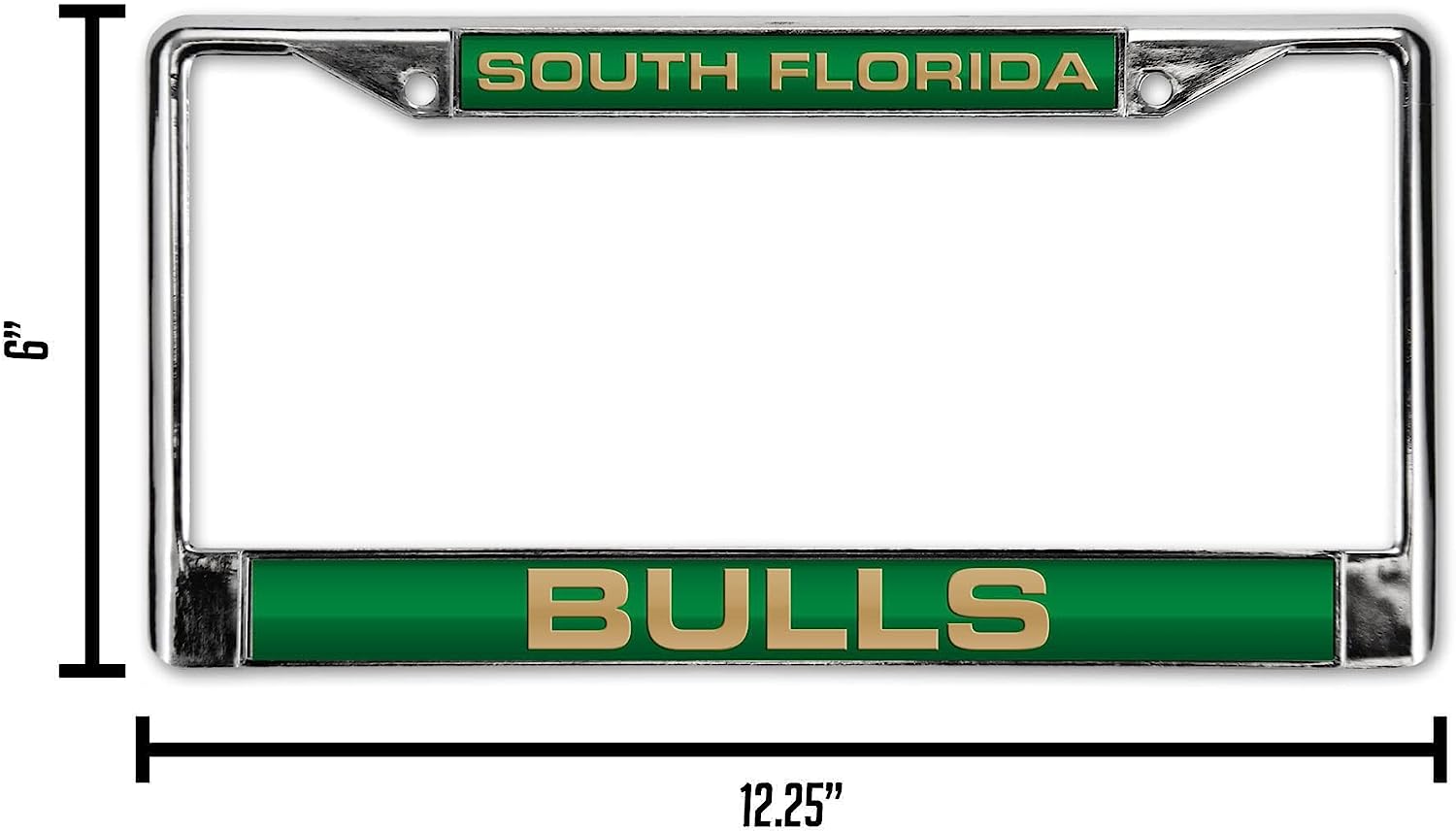 SOUTH FLORIDA  
BULLS  

6"  
12.25"