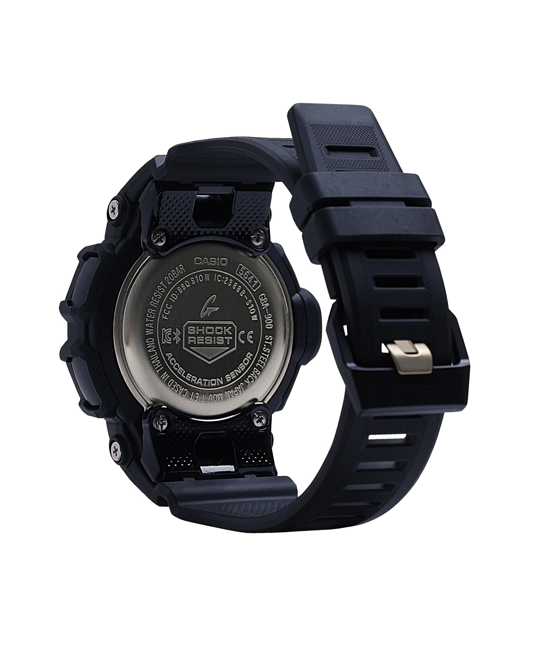 Angle. Casio - Men's G-Shock Analog-Digital Step Tracker with Bluetooth Mobile Link 49mm Watch - Black.
