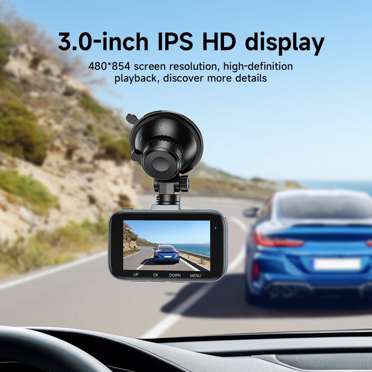 3.0-inch IPS HD display  
480*854 screen resolution, high-definition playback, discover more details