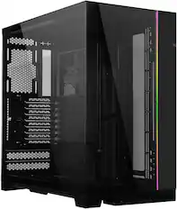 Front. Lian Li - O11DEXL-X O11 Dynamic EVO XL Full Tower Gaming Case - black.