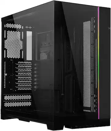 Front. Lian Li - O11DEXL-X O11 Dynamic EVO XL Full Tower Gaming Case - black.