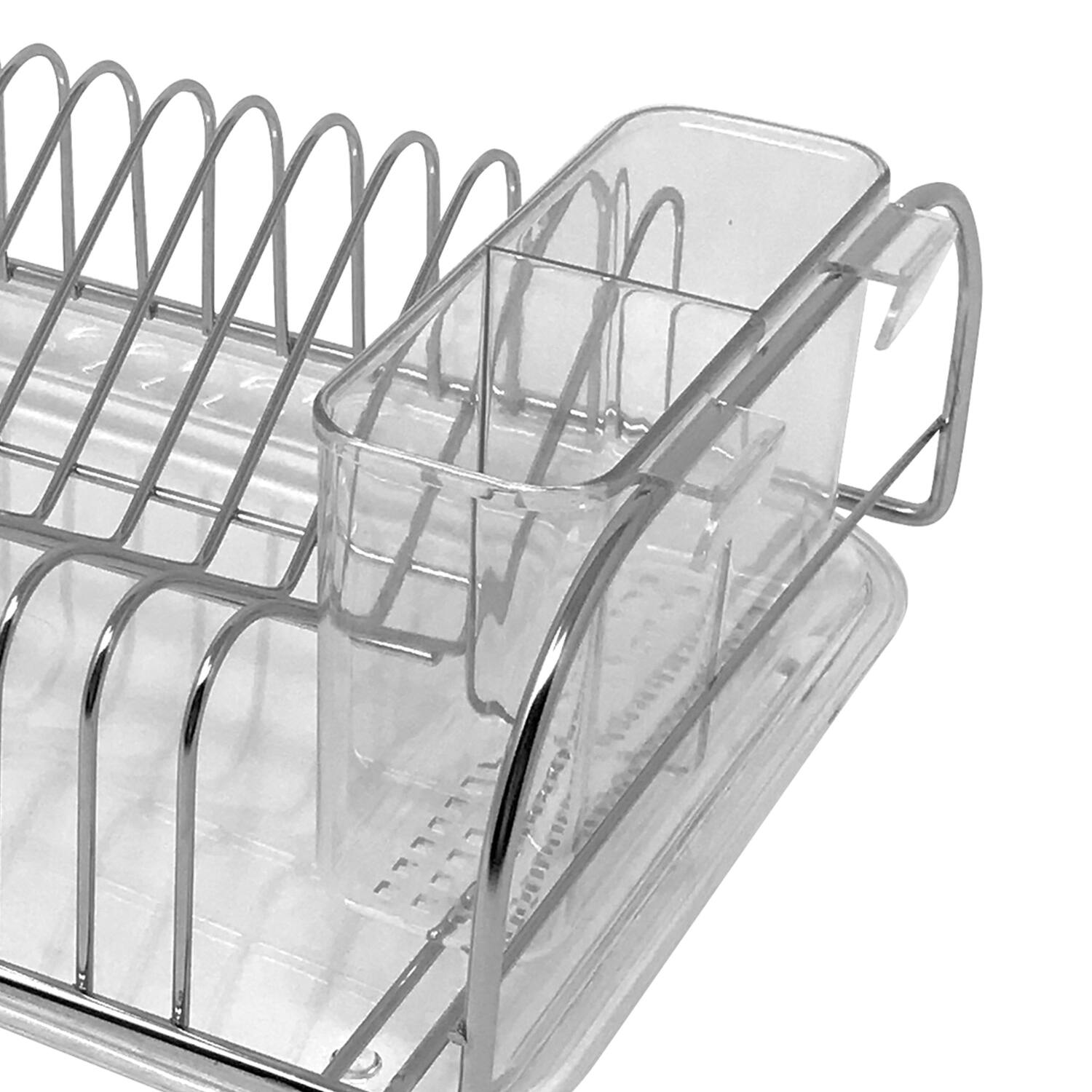 Alt View 3. Better Houseware - 3-Piece Compact Dish Drainer Set - Stainless Steel.