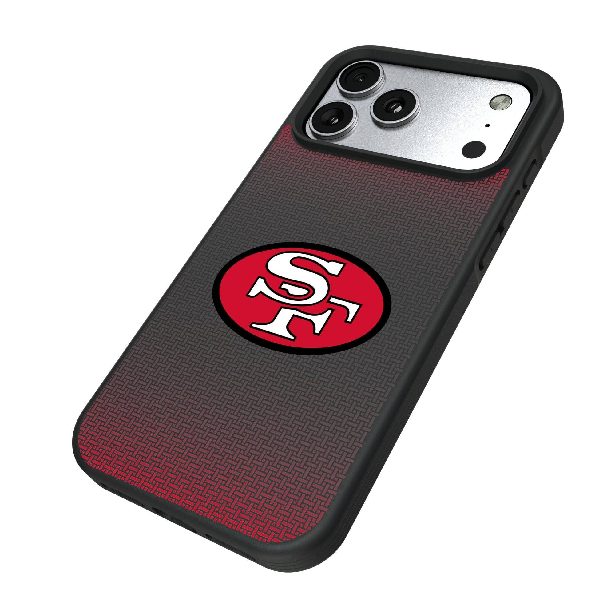 Alt View 1. Keyscaper - San Francisco 49ers Bump Case with 8.2ft Drop Protection - 14 Pro Max - Black.