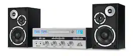 Victor Audio - Victor Milwaukee Desktop Stereo System - Black