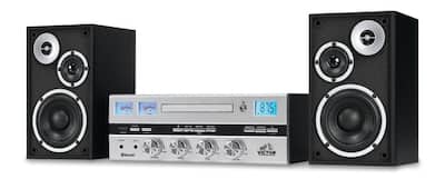 Victor Audio Victor Milwaukee Desktop Stereo System Black VDTS Victor Audio Victor Milwaukee Desktop Stereo System Black VDTS