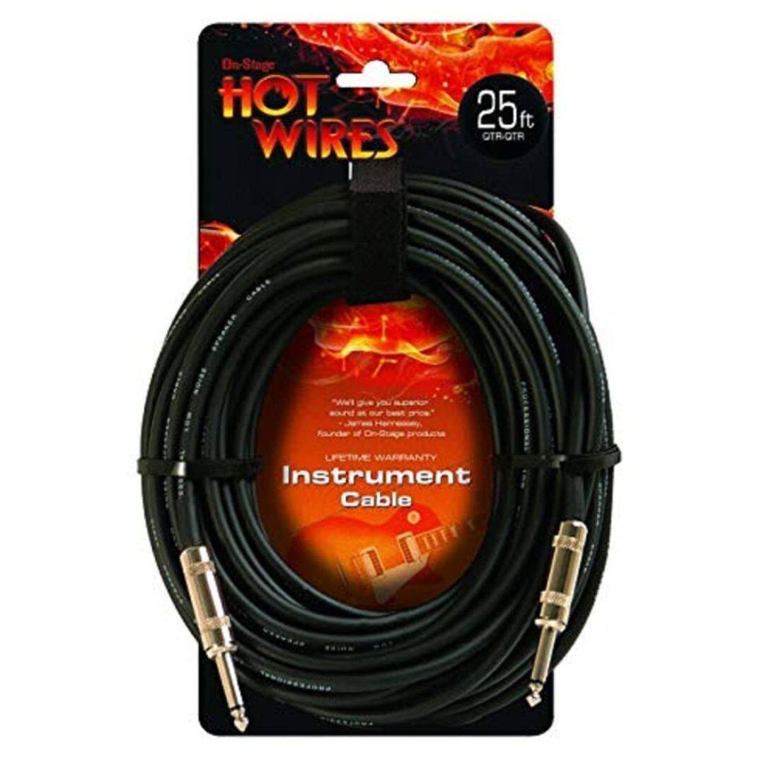 On-Stage HOT WIRES 25 OTR-OTR WT - you Fauncer uf On-Stage producte LFETIME WARRANTY Instrument Cable