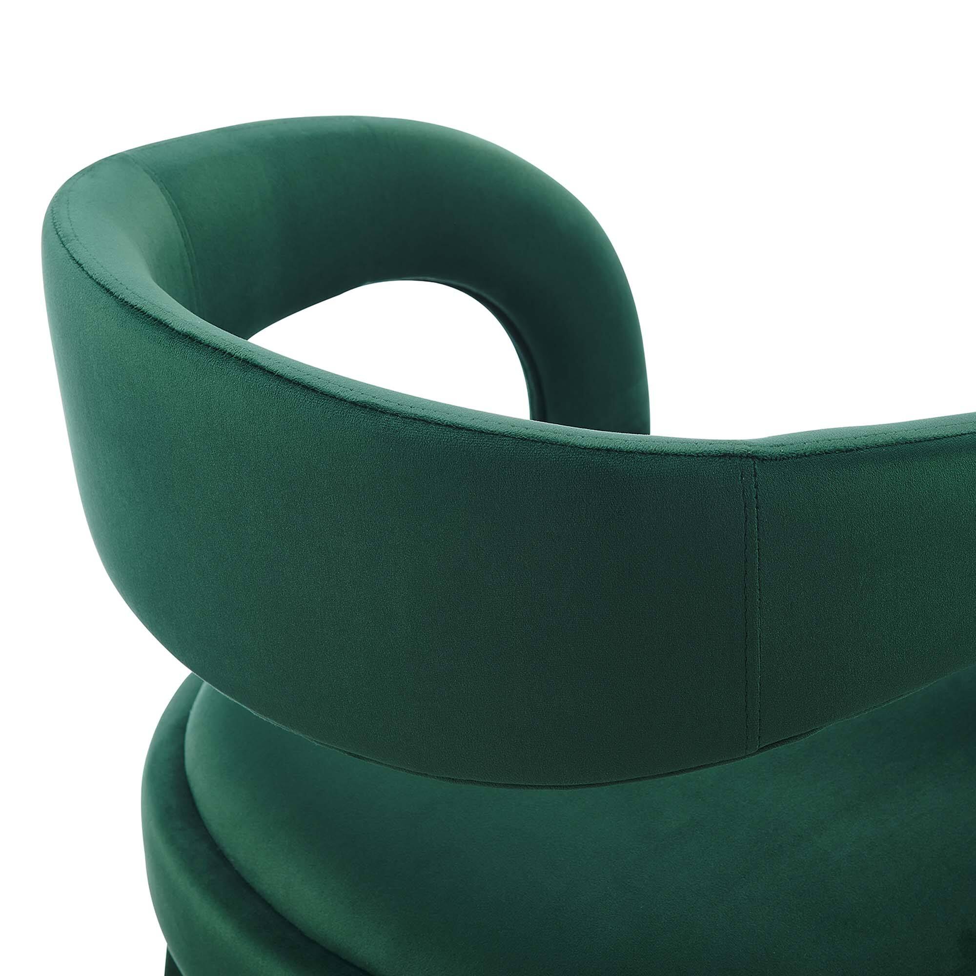 Alt View 6. Modway - Pinnacle Performance Velvet Counter Stool Set of 2 by Modway - Green Black.