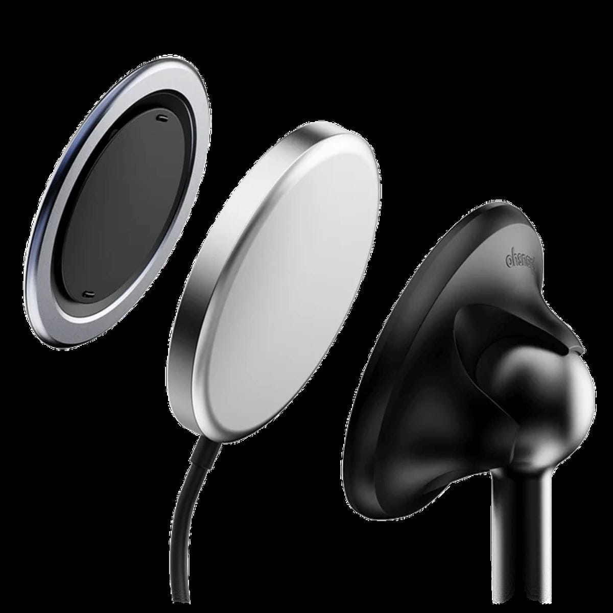 Alt View 10. OhSnap - Snap Stand- Magnetic Phone Mount - Black.