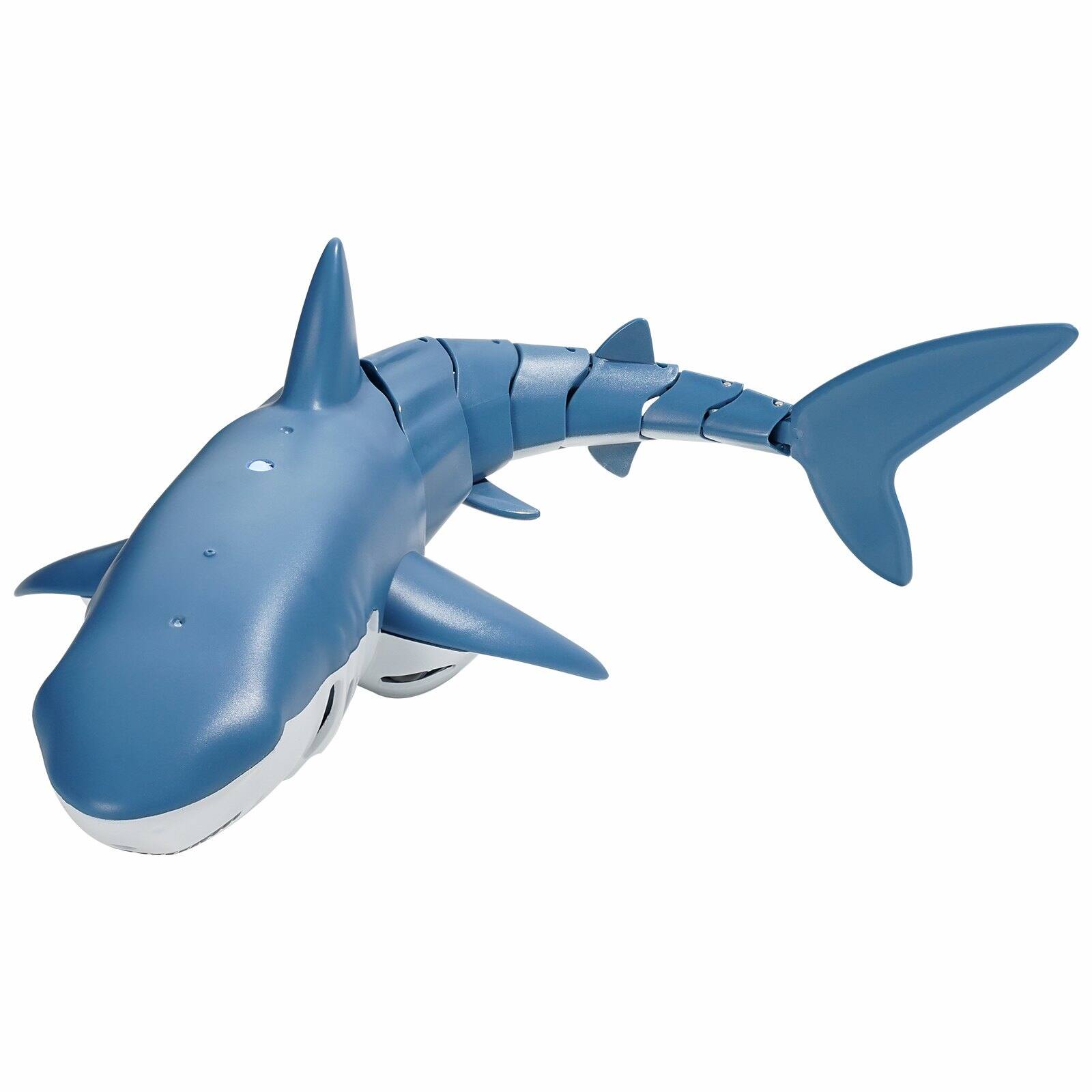 Alt View 10. Glintex - RC Shark Toy 2.4GHz High Simulation Electric Shark with Light & Spray Water, Remote Control Pool Toy for Kids 6+.