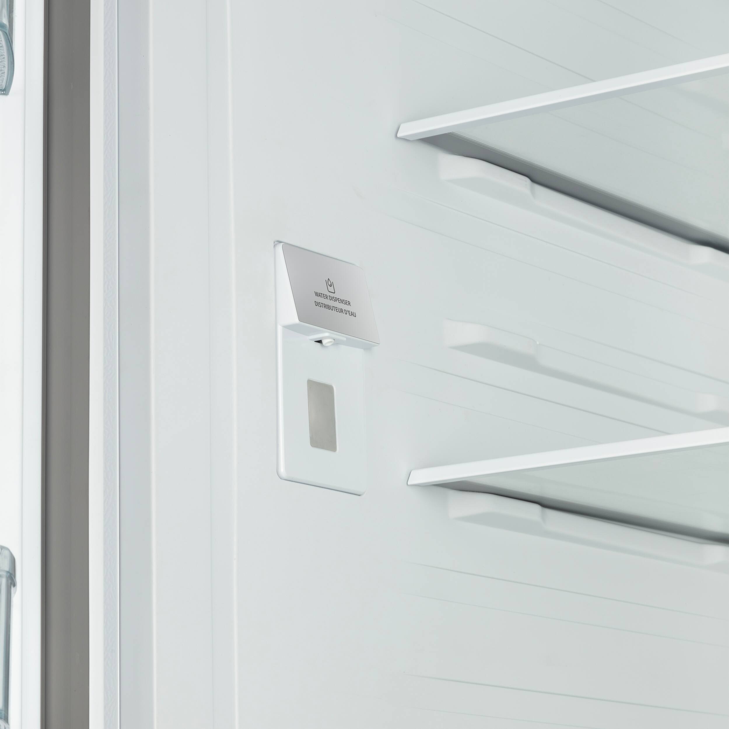 Alt View 3. Forno Appliances - Rivello 27.4 Cu. Ft. French Door Refrigerator with Internal Water Dispenser - Stainless Steel.