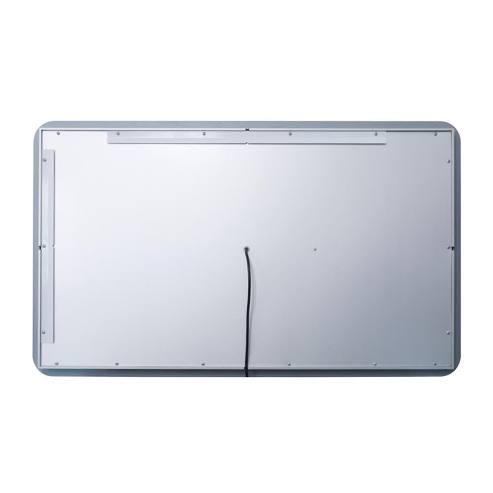 Back. Elegant Decor - Genesis 20in x 40in soft edge LED mirror - Glossy White.