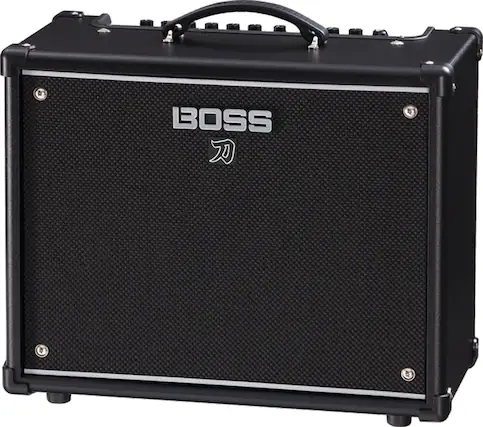 Front. BOSS - Katana Gen 3 50W 1x12" Combo Guitar Amplifier with 12 Amp Voices, Built-In Effects, and USB-C Connectivity.