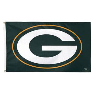 Front. WinCraft - Green Bay Packers Deluxe 3' x 5' Logo Flag - Multicolor.