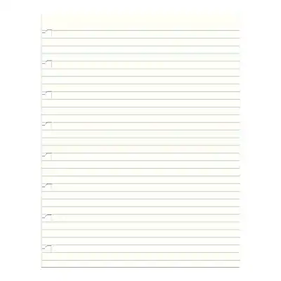 Front. Filofax - A5 1-Subject Professional Notebooks, 5.5" x 8.5", College Ruled, 32 Sheets - Cream.