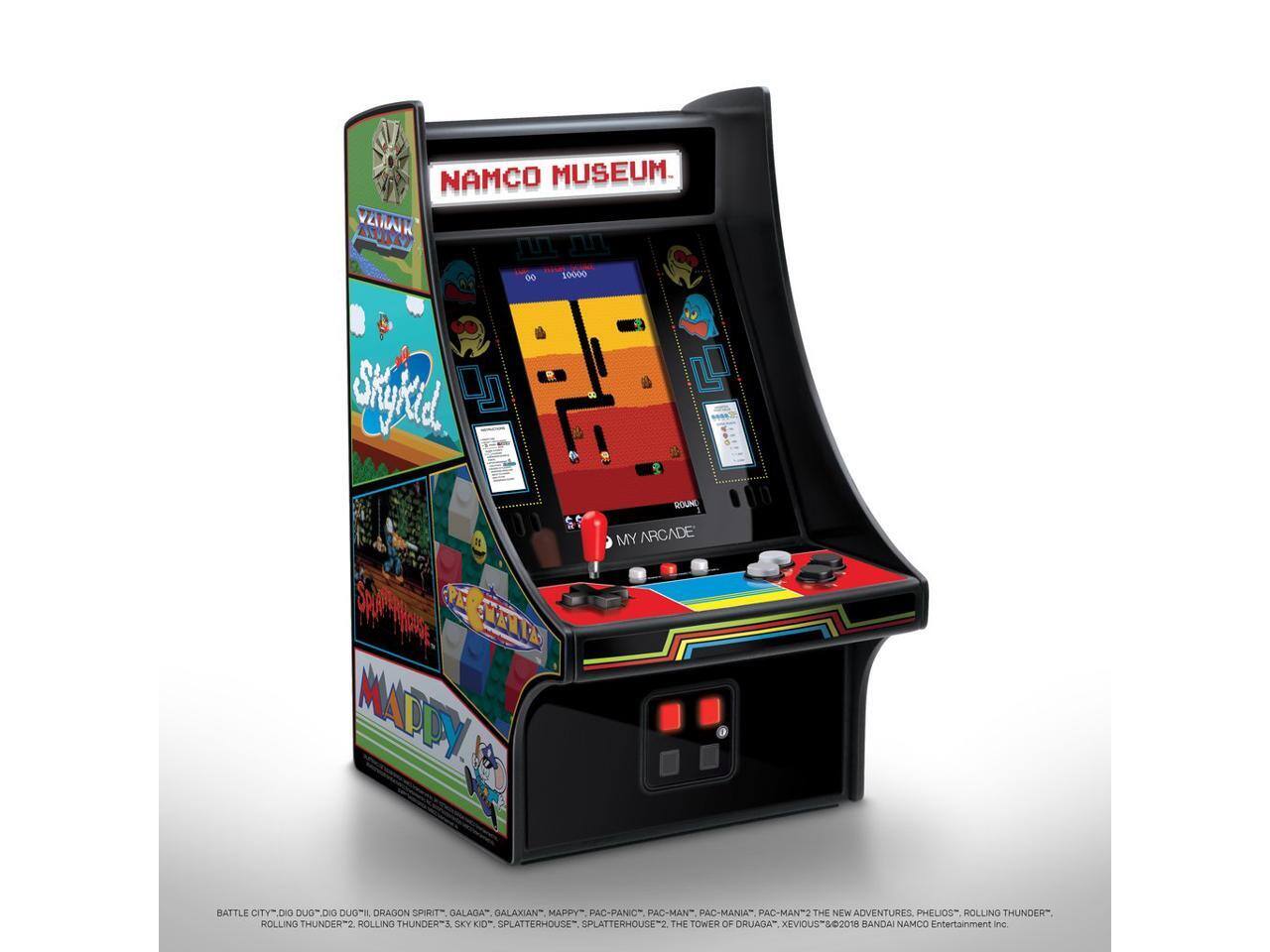 NAMCO MUSEUM

VARNK AXUNNY 00 10000 Stygkid PPA WME MADDY K M ROUNC MY ARCADE BATTLE CITY, DIG DUG, DRAGON SPIRIT, GALAGA, GALAXIAN, MAPPY, PAC-PANIC, PAC-MAN, PAC-MANIA, PAC-MAN 2 THE NEW ADVENTURES, PHELIOS, ROLLING THUNDER, ROLLING THUNDER 2, ROLLING THUNDER 3, SKY KID, SPLATTERHOUSE, SPLATTERHOUSE 2, THE TOWER OF DRUAGA, XEVIOUS

©2018 BANDAI NAMCO Entertainment inc.

BATTLE CITY, DIG DUG, DIG DUG II, DRAGON SPIRIT, GALAGA, GALAXIAN, MAPPY, PAC-PANIC, PAC-MAN, PAC-MANIA, PAC-MAN 2 THE NEW ADVENTURES, PHELIOS, ROLLING THUNDER, ROLLING THUNDER 2, ROLLING THUNDER 3, SKY KID, SPLATTERHOUSE, SPLATTERHOUSE 