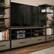 Left. Ameriwood Home - Structure TV Stand for TVs up to 60" - Sterling Oak Veneer.