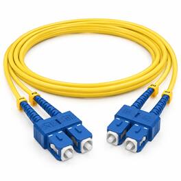 Sanoxy - 3m SC/SC Duplex 9/125 Single Mode Fiber Optic Cable - Multi