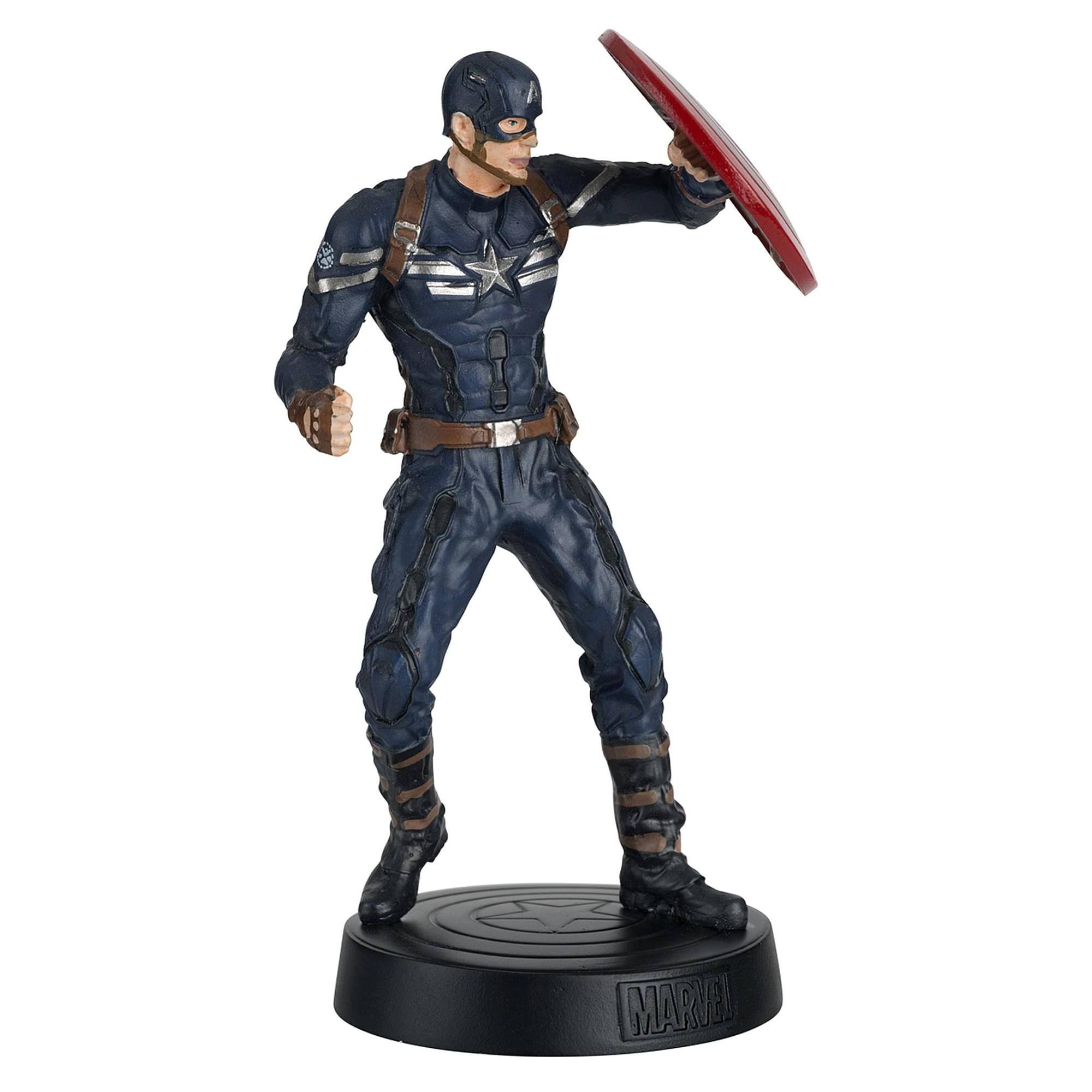 Alt View 10. Marvel - Eaglemoss Marvel Movie Collection 1:16 Figurine | Captain America - Black.