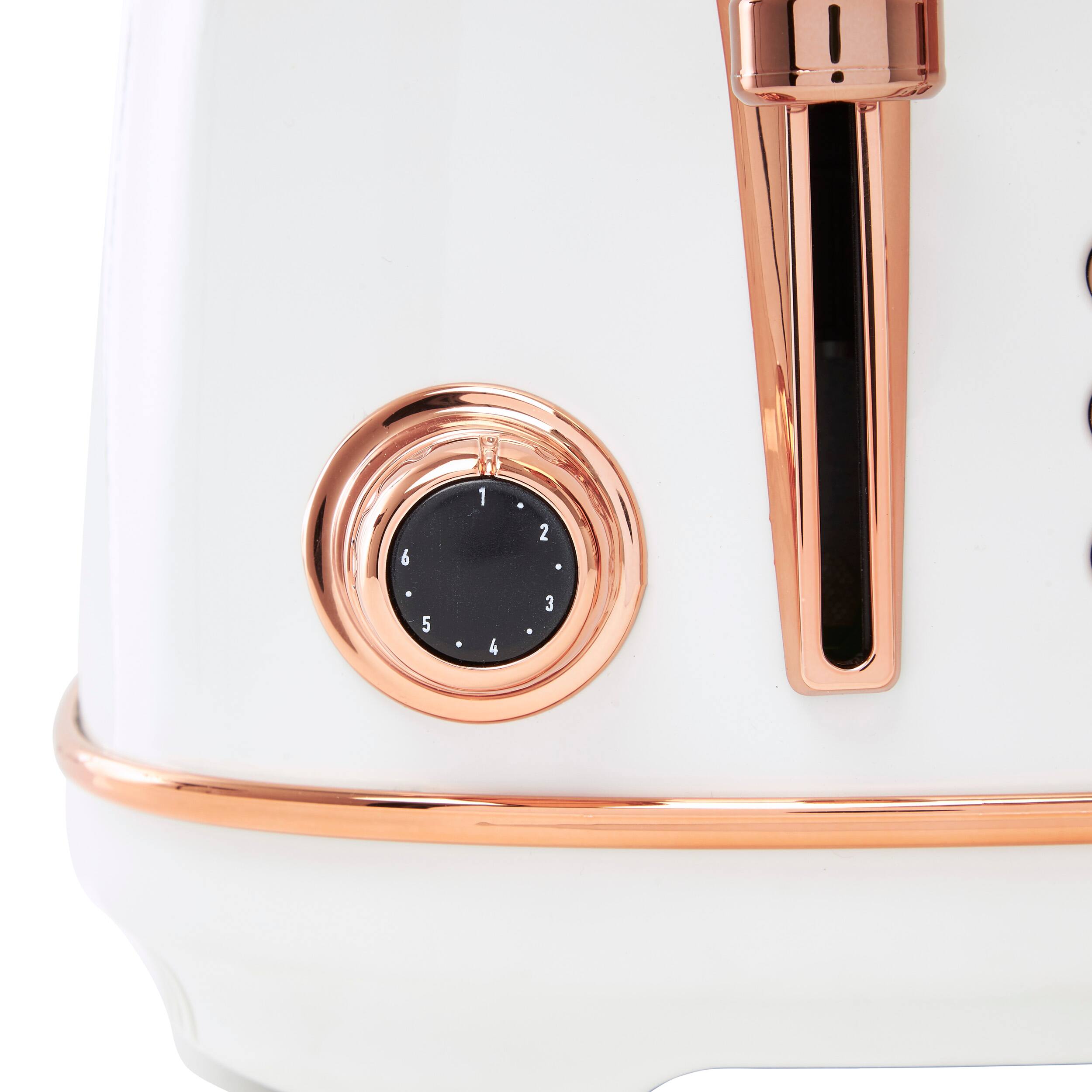 Alt View 15. Haden - Heritage 4 Slice Toaster - Ivory and Copper.