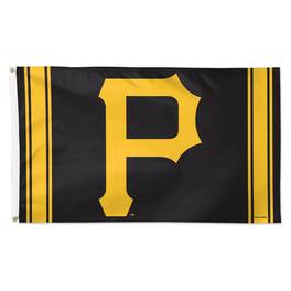 WinCraft - Pittsburgh Pirates 3' x 5' Vertical Stripe Deluxe Single-Sided Flag - Multicolor