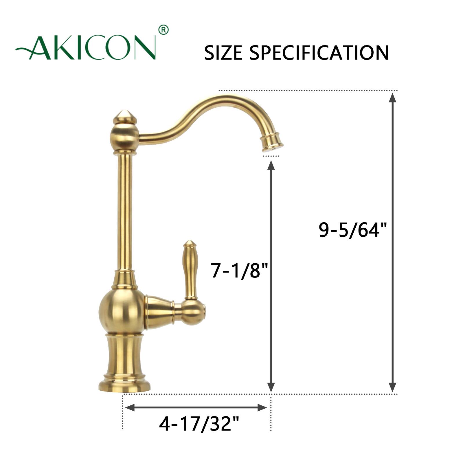 AKICON SIZE SPECIFICATION  
9-5/64"  
7-1/8"  
4-17/32"