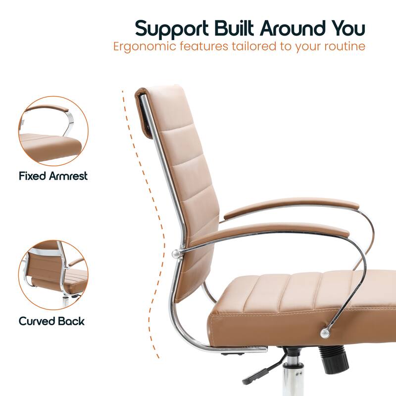 Support Built Around You  
Ergonomic features tailored to your routine  

Fixed Armrest  
Curved Back