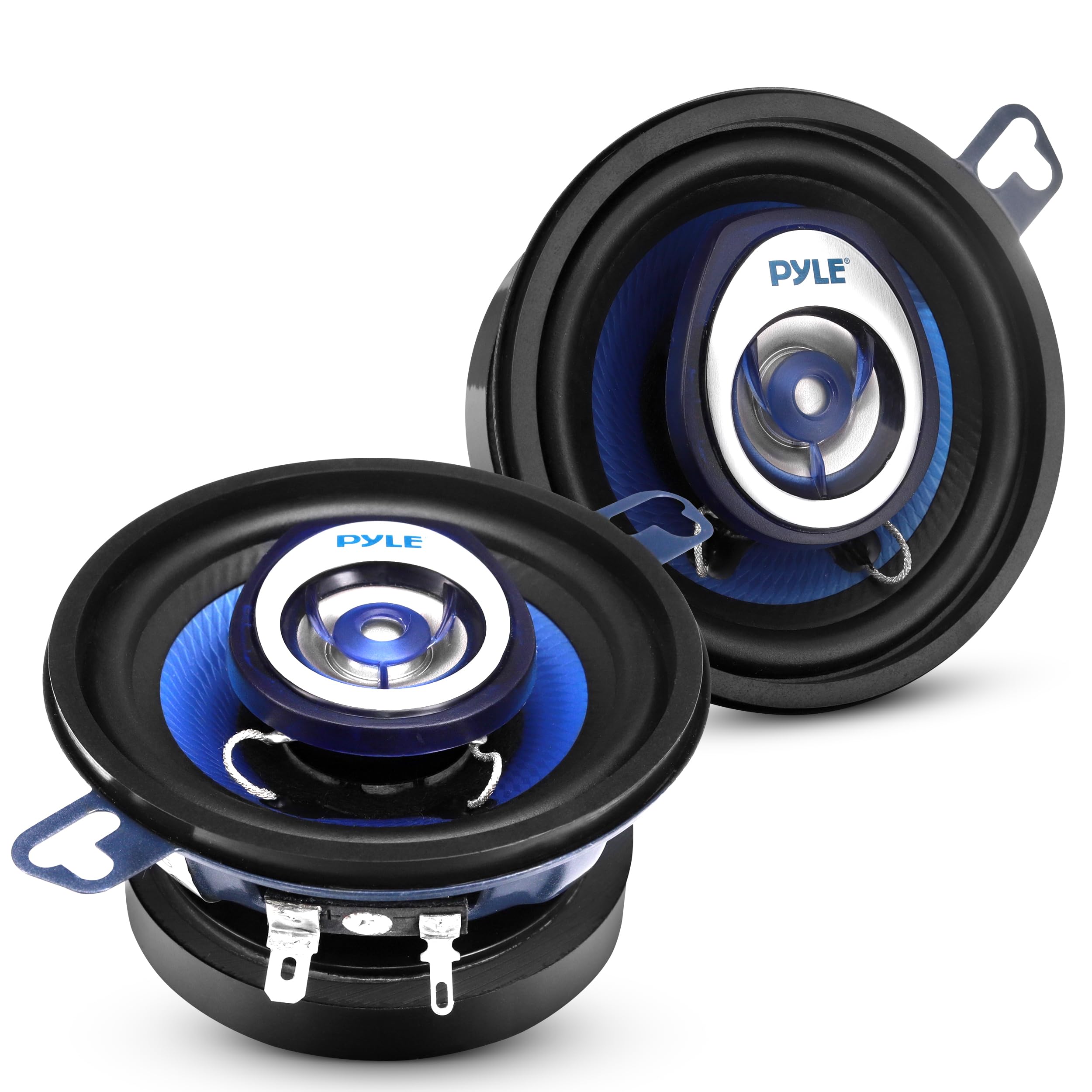 PYLE - 3-Way Universal Car Stereo Speakers - 300W - Black