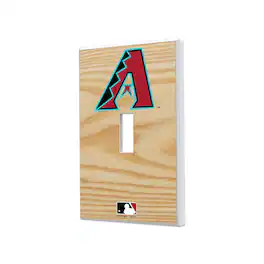 Keyscaper - Arizona Diamondbacks Baseball Bat Design Single Toggle Light Switch Plate - Multicolor