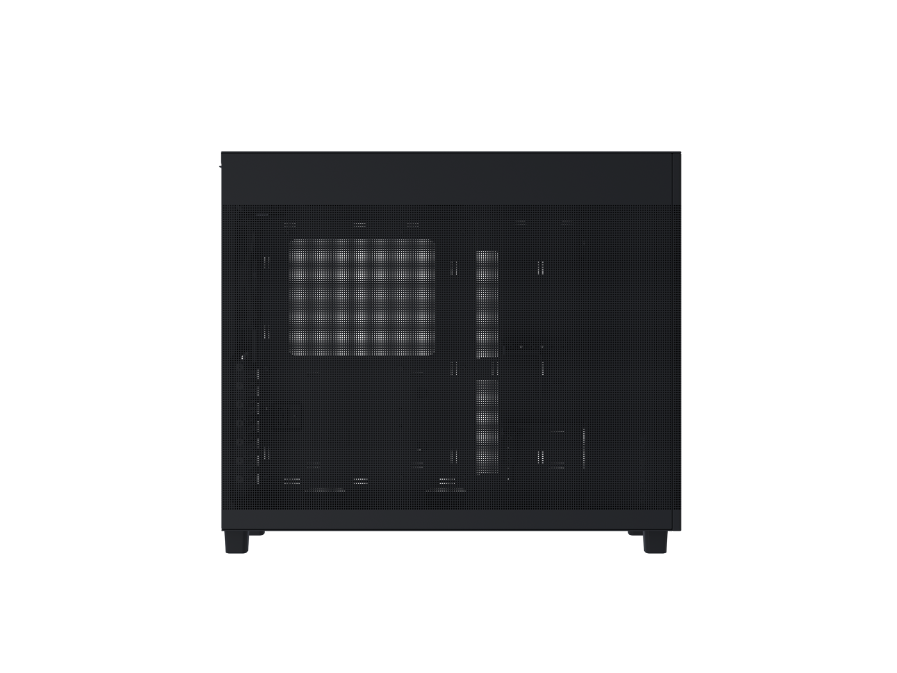 Alt View 5. ASUS - ASUS Prime AP303 Black Mesh-Panel ATX Case, GPU Bracket, 360mm Radiator, 180mm PSU, USB-C 20Gbps - Black.