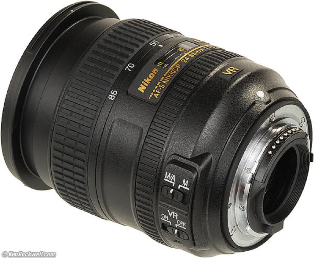 50 10 85mm 24-85mm Nikon NIKKOR 85 AF-S VR M/A M ON VR OFF KenRockwell.com