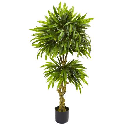 Front. BreeBe - 4.5' Slim Mango UV Resistant (Indoor/Outdoor) - Green.