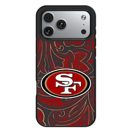 Keyscaper - NFL - San Francisco 49ers Bump Case with 8.2ft Drop Protection - 15 Pro Max - Multicolor