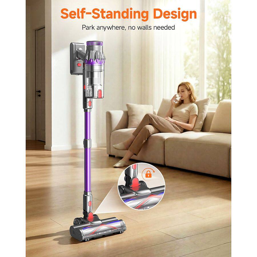 Self-Standing Design  
Park anywhere, no walls needed