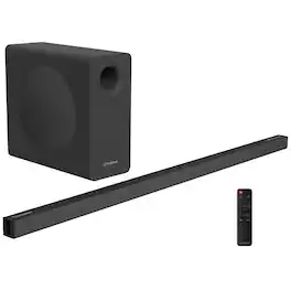 Westinghouse - 2.1 Soundbar with Subwoofer, Dolby Atmos & DTS:X, HDMI eARC, Bluetooth, Roku Ready - Black