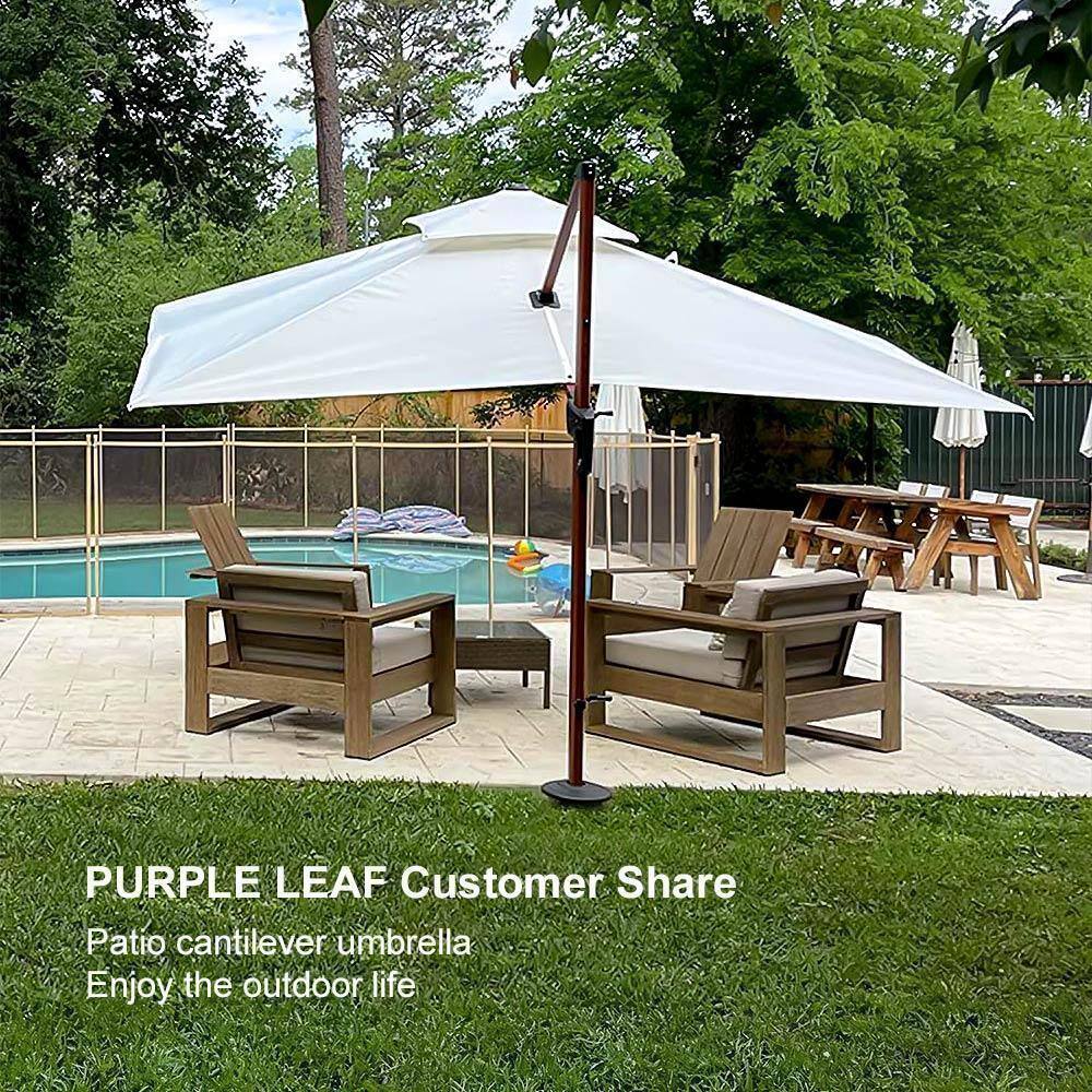 PURPLE LEAF Customer Share  
Patio cantilever umbrella  
Enjoy the outdoor life