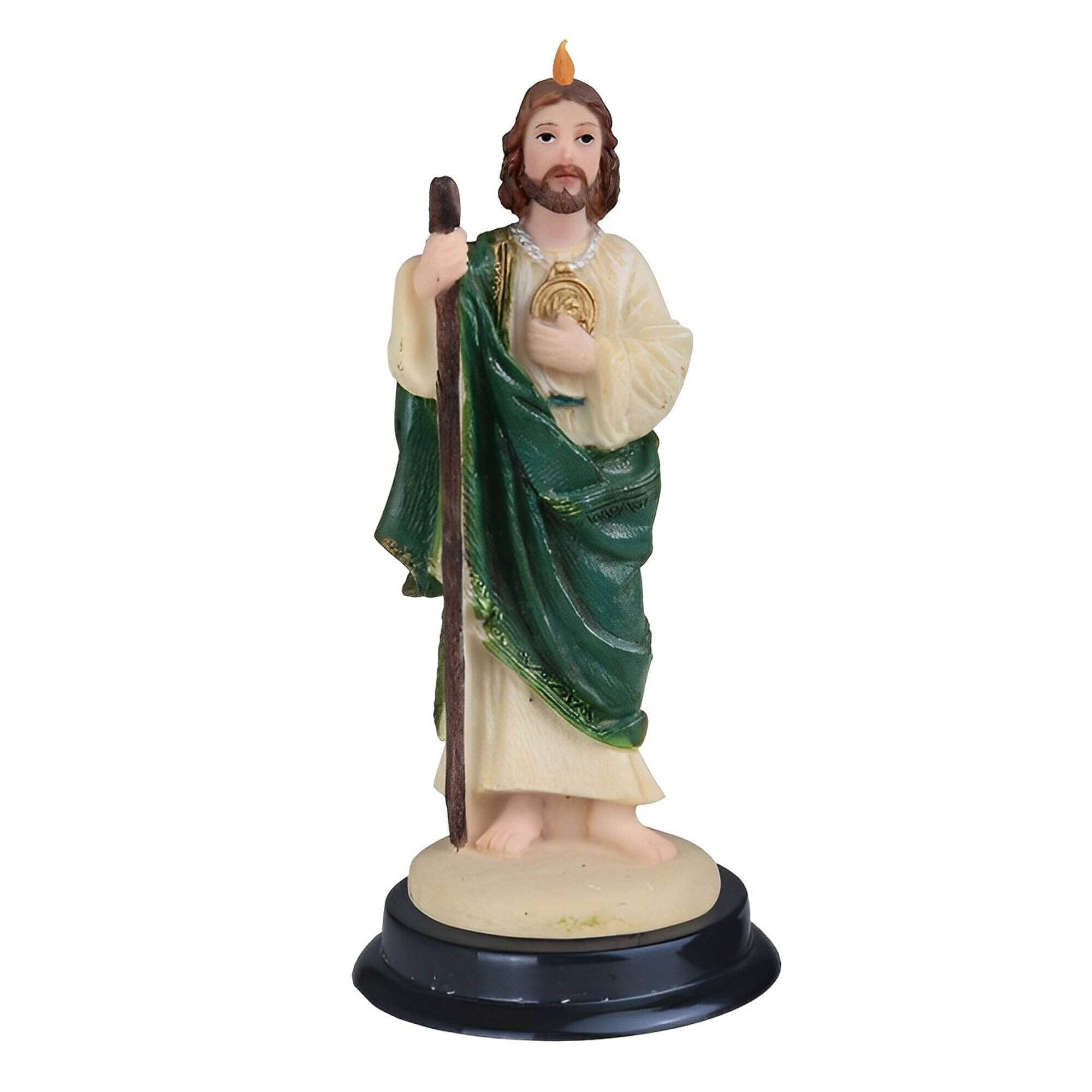 FC Design - 5"H Saint Jude Holy Figurine Computer Desk Tabletop Decoration - Multi-Color