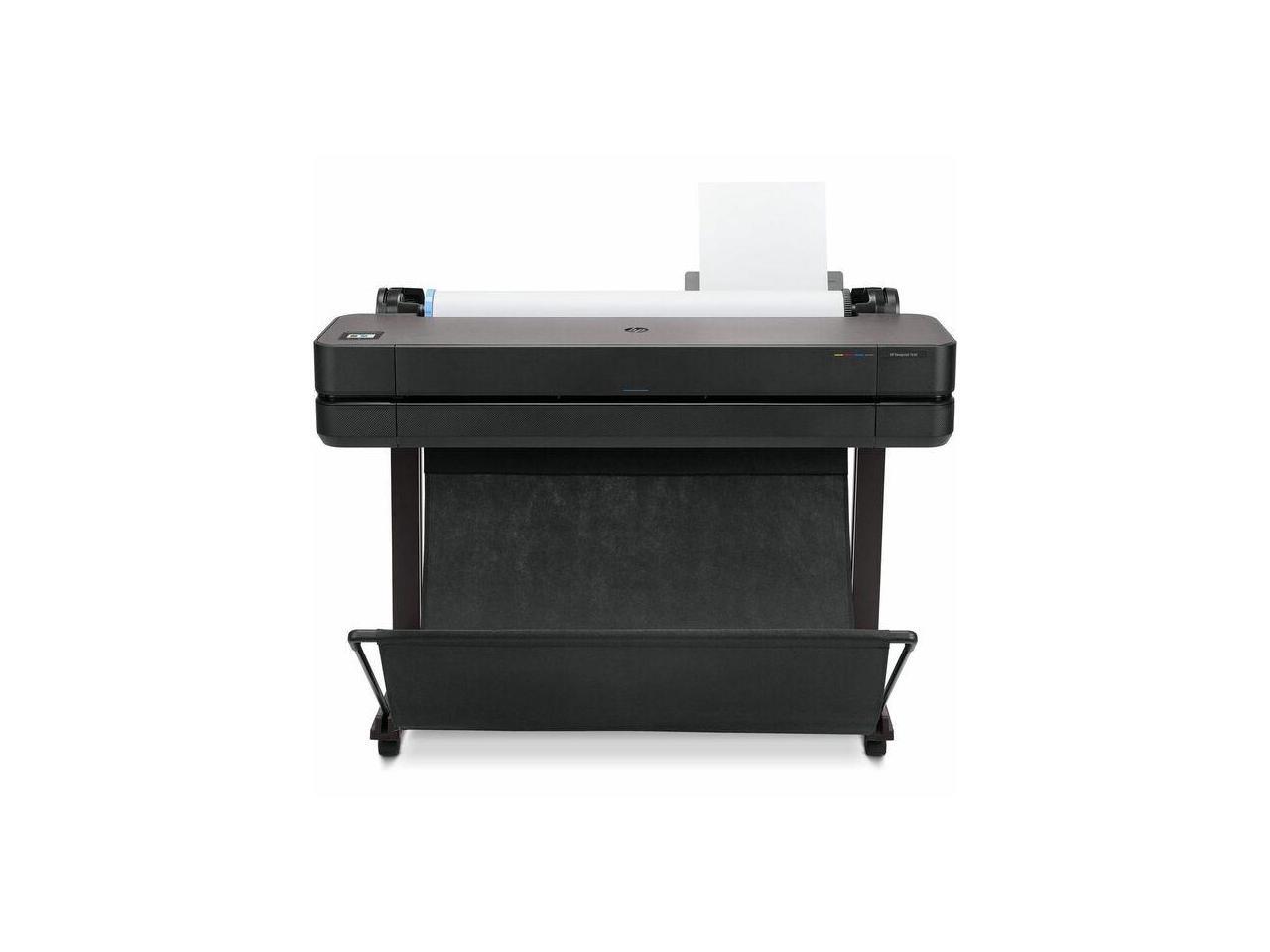 HP - DesignJet T630 Large Format 36-inch Plotter Printer with Auto Sheet Feeder, Media Bin & Stand (5HB11D)