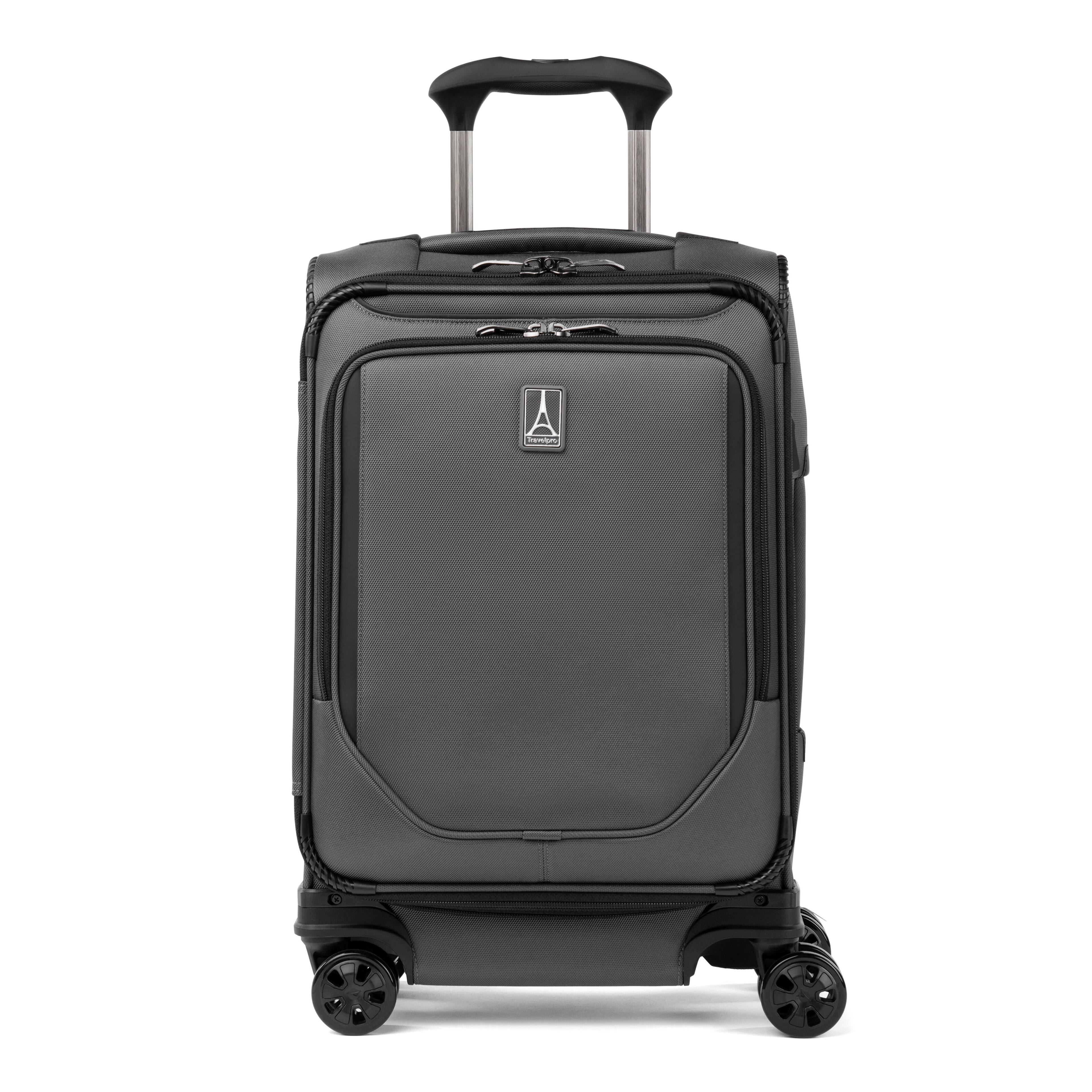 Travelpro - Crew Classic Lightweight Softside Expandable 20" Carry On Spinner - Titanium Grey