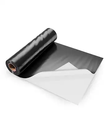 Front. VEVOR - 10 Mil Plastic Sheeting Heavy Duty 10' x 65', Thick Plastic Sheeting Roll, Plastic Drop Cloth Painters Tarp Covering - Black ,White.